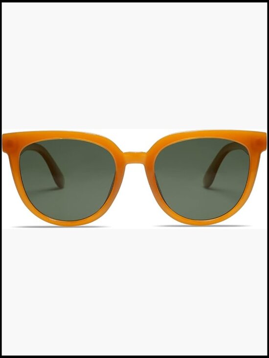 Cat Eye Round Polarized Sunglasses UV Protection TAC Lens Half-Frame main image 7